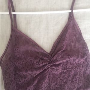 Sheer lace tank